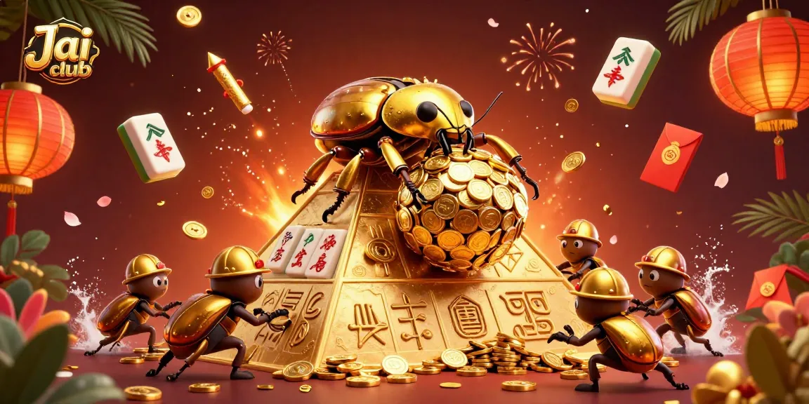 Engage in thrilling gameplay on Jai club with vibrant casino elements and festive imagery.