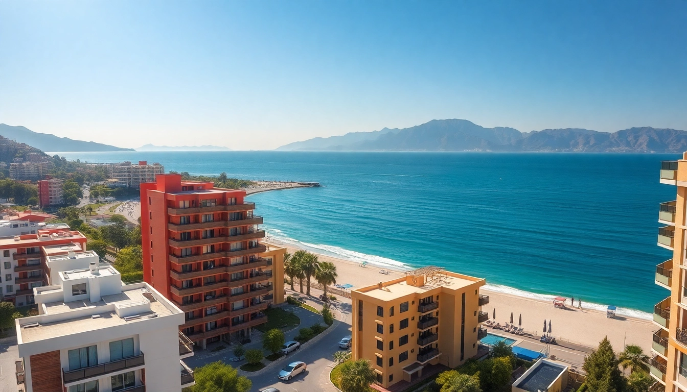 View of apartments for sale in alanya turkey highlighting coastal charm and modern architecture.