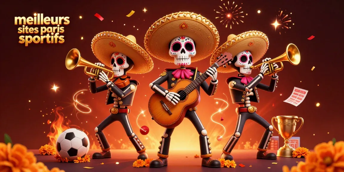 Mélangez les meilleurs sites paris sportifs avec des éléments festifs de la culture Dia de los Muertos et des thèmes sportifs