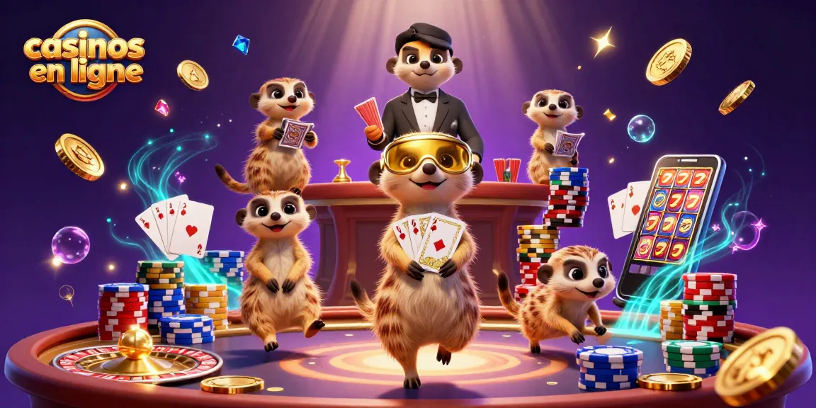 Les casinos en ligne prennent vie avec une colonie de suricates gérant des jeux et des gains étincelants.