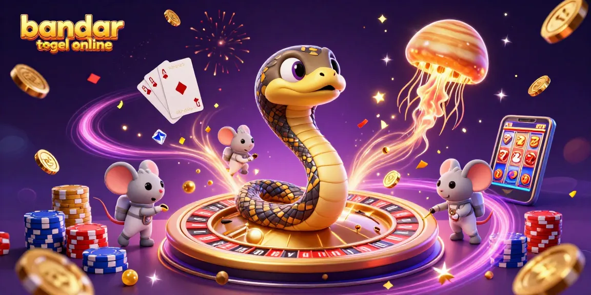 Experience the excitement at bandar togel online, where unique cosmic-themed gambling action unfolds with colorful characters.