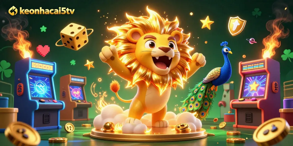Engage with keonhacai5tv in a vibrant 3D casino scene highlighting exciting betting action.