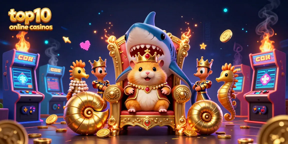 Discover the excitement at the top 10 online casinos with vibrant 3D characters and gaming elements.