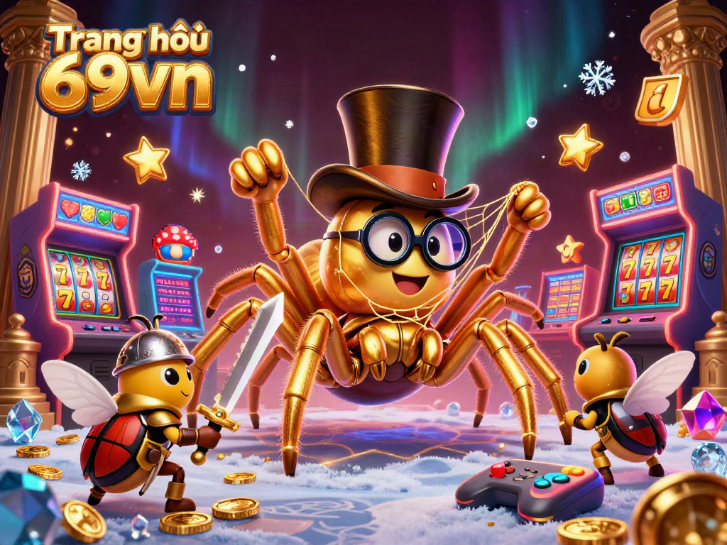 Experience thrilling gameplay at Trang chủ 69vn with a lively casino-themed illustration featuring captivating characters.