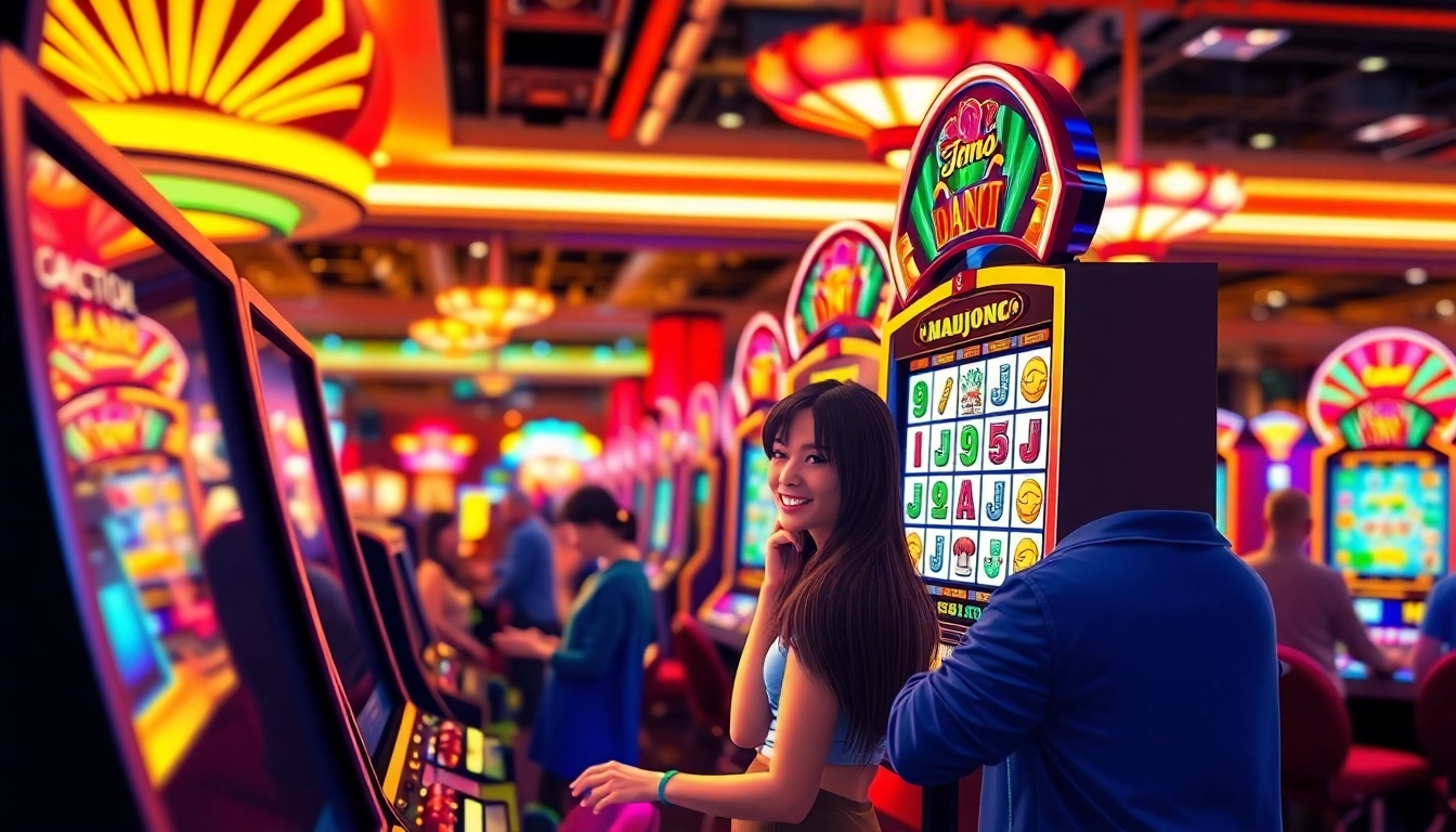 Menggambarkan pengalaman bermain slot demo mahjong dengan antusiasme para pemain
