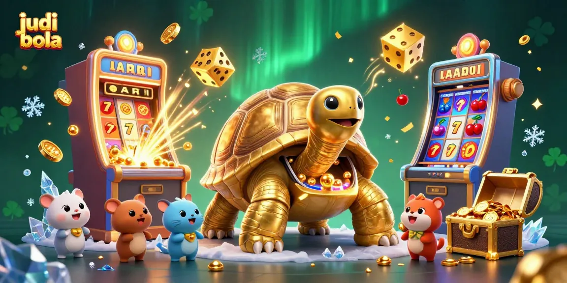 Experience judi bola excitement in this vibrant casino illustration bursting with action.