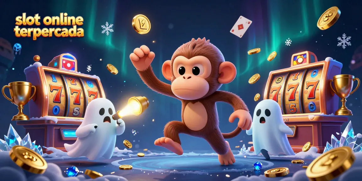 Experience slot online terpercaya fun with playful characters juggled in a vibrant casino.