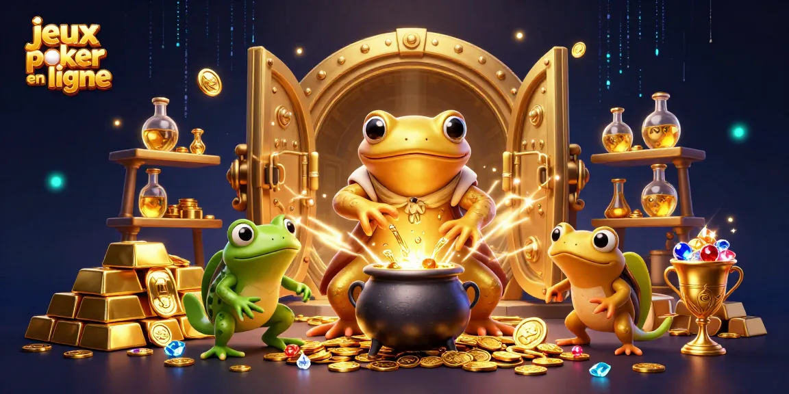 Jouez aux jeux poker en ligne avec des graphismes époustouflants et des pièces d'or brillantes.