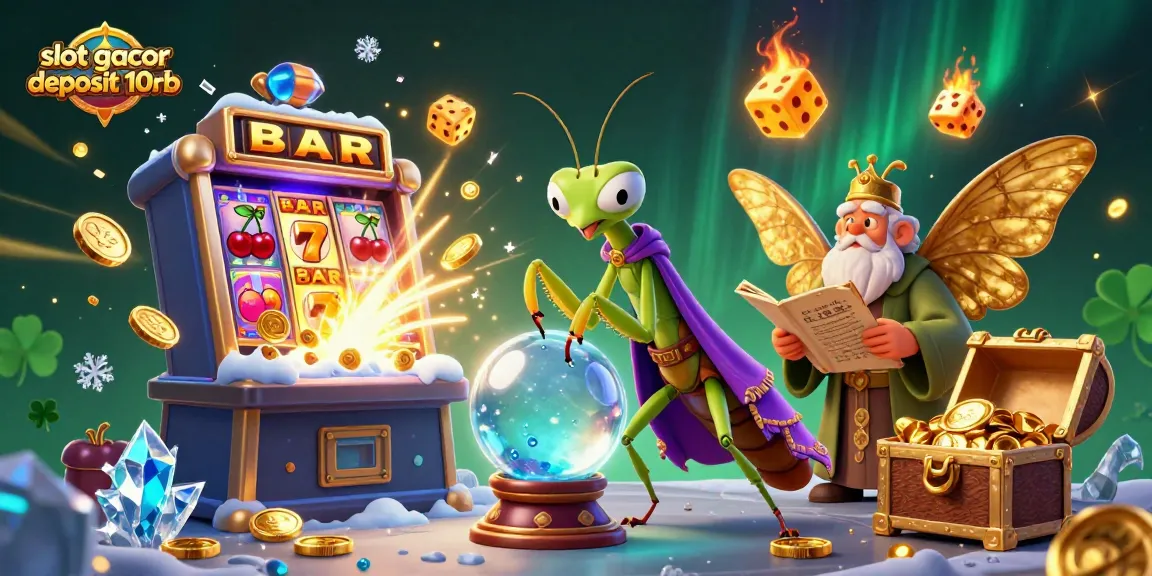 Engage with the thrilling slot gacor deposit 10rb experience featuring vibrant 3D casino characters and elements.