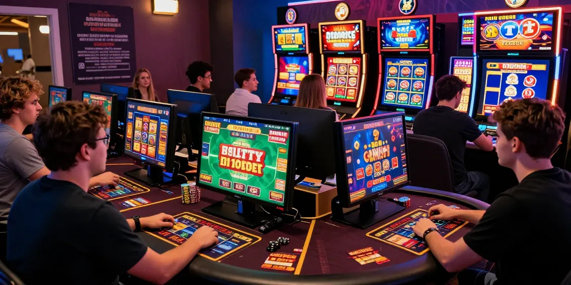 Engaging scene of players enjoying credit card casinos online, featuring games and promotions.