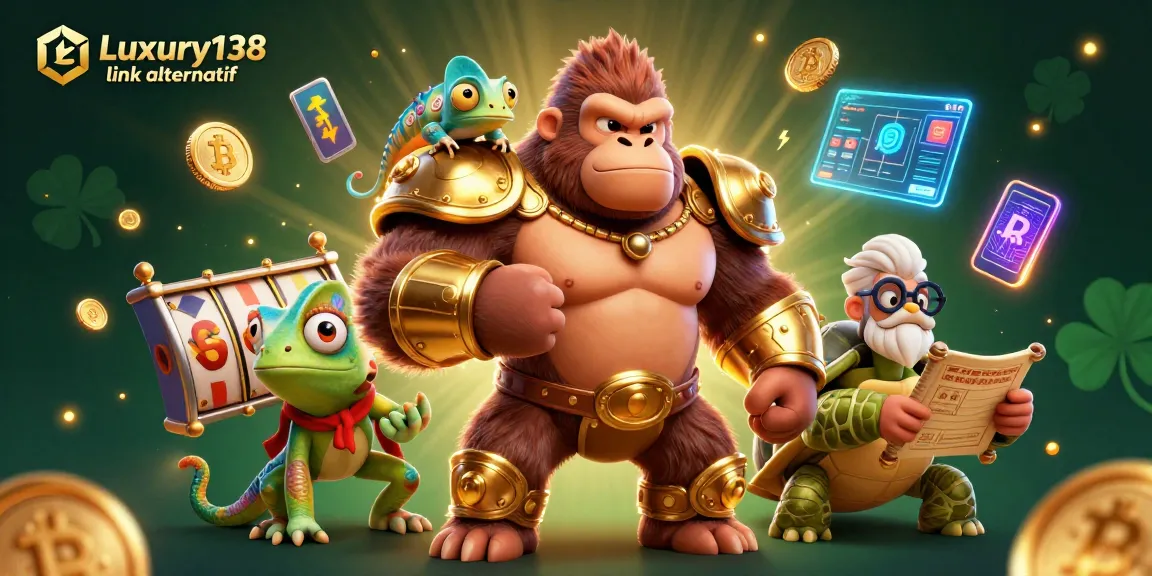 Experience thrilling gameplay with Luxury138 link alternatif showcasing a vibrant casino scene full of action.