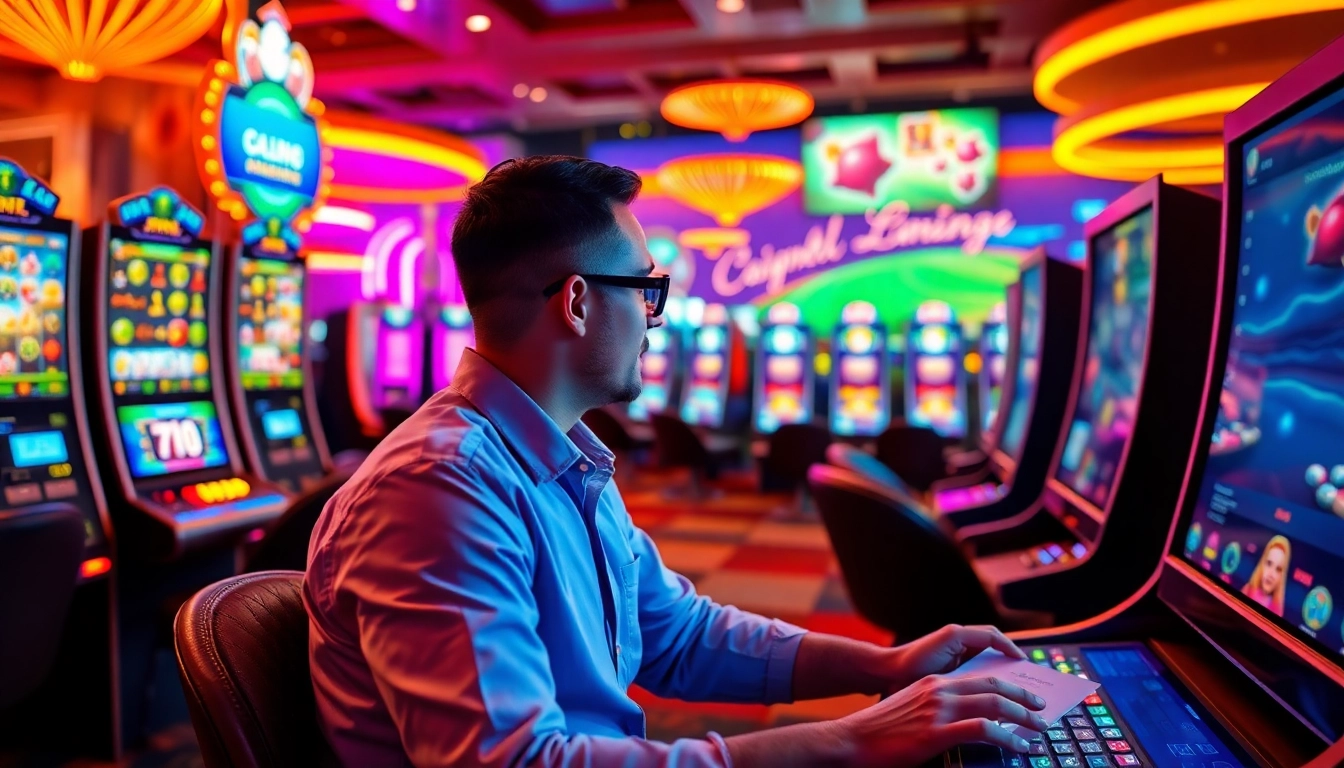 Engage in thrilling online casinos Alabama experience showcased through vibrant gaming scene.