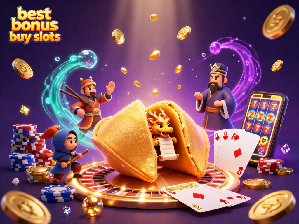 Experience the best bonus buy slots with dynamic dragons, golden coins, and swirling casino magic.