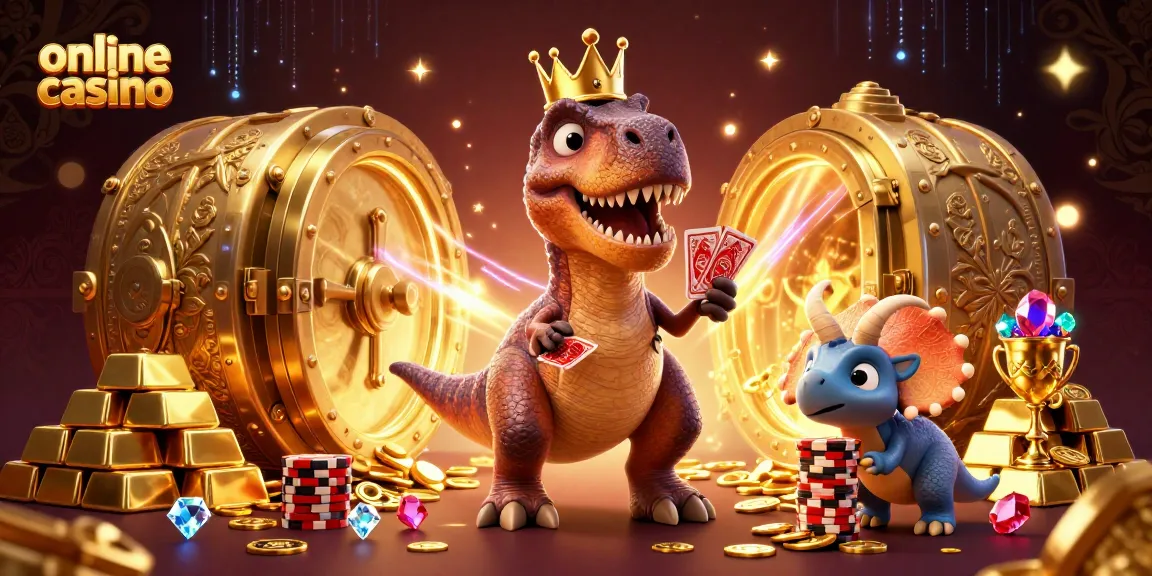 Engage with the vibrant world of online casino through whimsical characters in a 3D illustration.