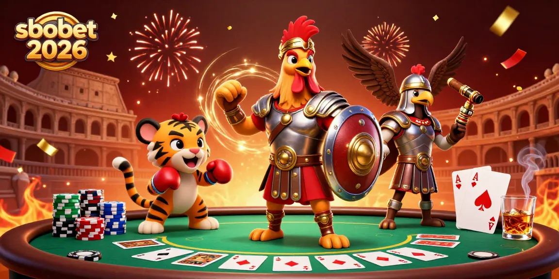 Experience sbobet 2026 with thrilling animations featuring characters immersed in an exciting betting scene.
