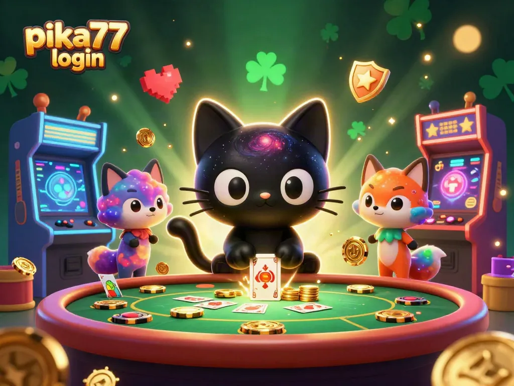 Engage in thrilling games with pika77 login at the cosmic casino featuring vibrant characters.