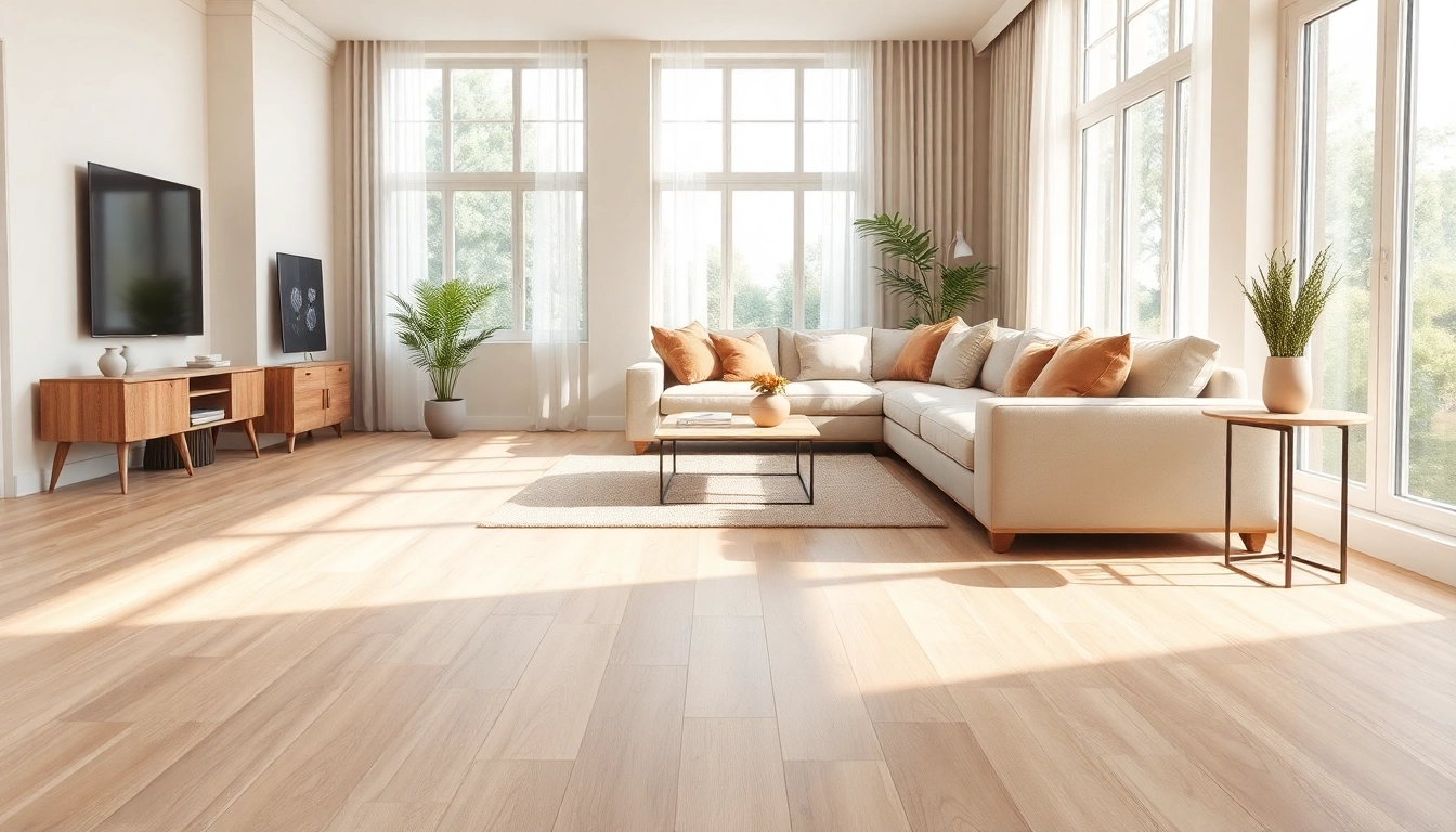 Enhance your space with discount vinyl flooring featuring smooth textures and earthy tones.