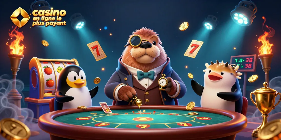Découvrez le casino en ligne le plus payant avec des personnages animés jouant au poker sous la mer.