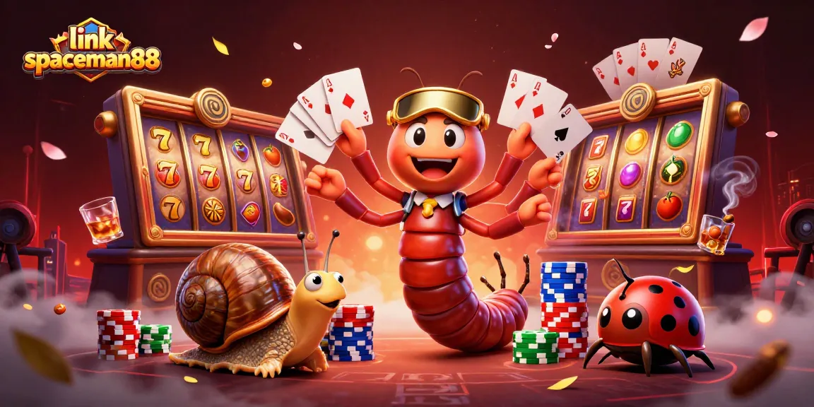 Spin and win big at link spaceman88 with vibrant 3D illustrations showcasing exciting slot game elements!
