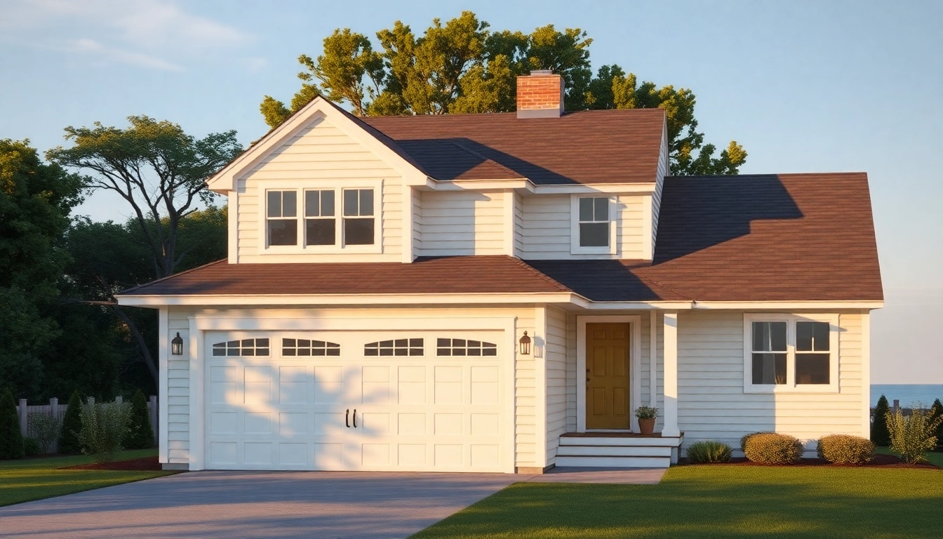 Enhance your home with a stunning cape cod home addition featuring an attached garage.