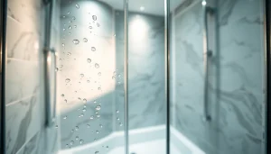 Erleben Sie die sonni Duschkabine in einem eleganten Badezimmer-Design mit modernen Akzenten.