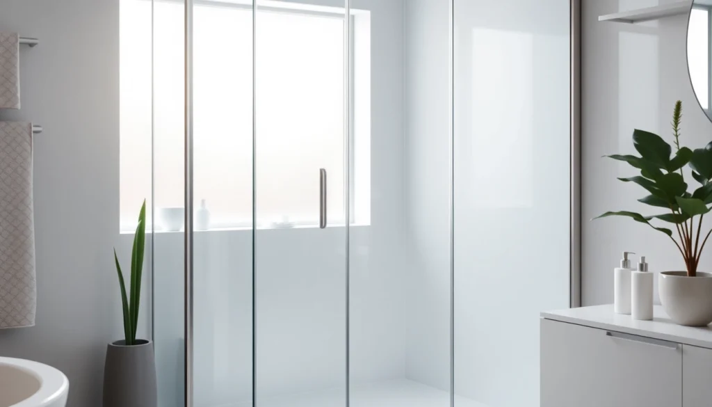 Genießen Sie die sonni Duschkabine in einem modernen Badezimmer mit eleganter Glasabtrennung.