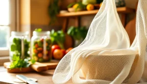 Kaasdoek stijlvol afgebeeld in een rustieke keuken, perfect voor culinaire creaties.