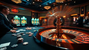 Experience the thrill of gambling with W88, showcasing luxurious roulette tables and engaging gameplay.