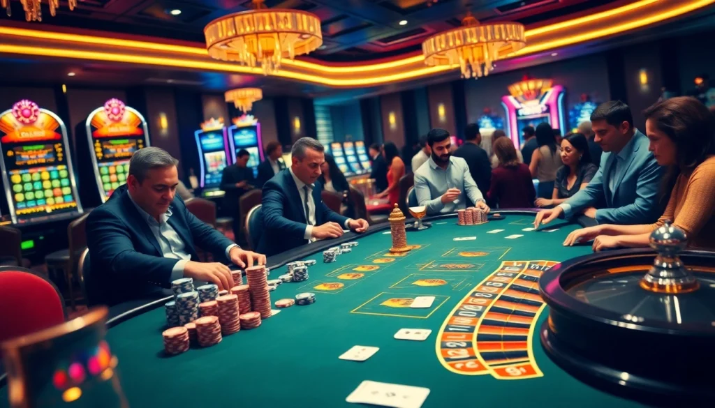 Khoảnh khắc chiến thắng tại casino tik88 với các chip poker và bộ bài trên bàn sang trọng.