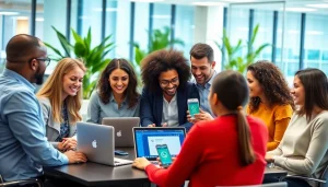 Engage with a WhatsApp Business CRM solution during a team meeting to enhance customer interactions.