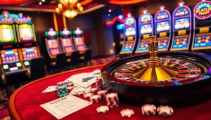 Rasakan sensasi Datuk Win dengan elemen kasino yang berwarna-warni seperti chip poker dan rolet.