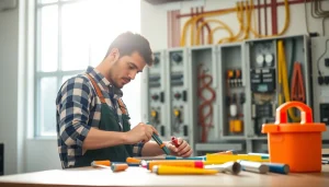 Electrician apprenticeship Hawaii: An electrician apprentice engaged in hands-on training.