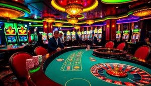 Join the excitement at goood88 with vibrant casino gaming scenes featuring luxury tables and lively action.