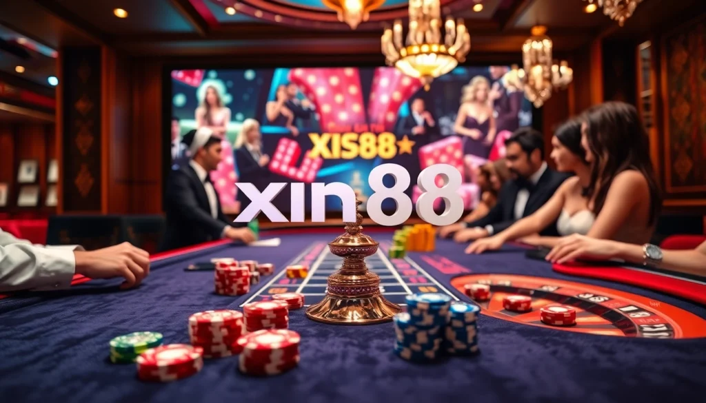 Experience the thrill of xin88 com sòng bạc with professional dealers at a luxury casino.