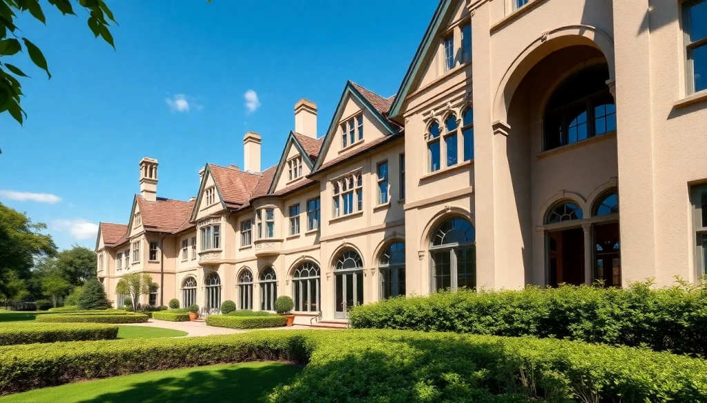 Showcase of the Wellesley Tudor Expansion highlights its intricate architectural design.