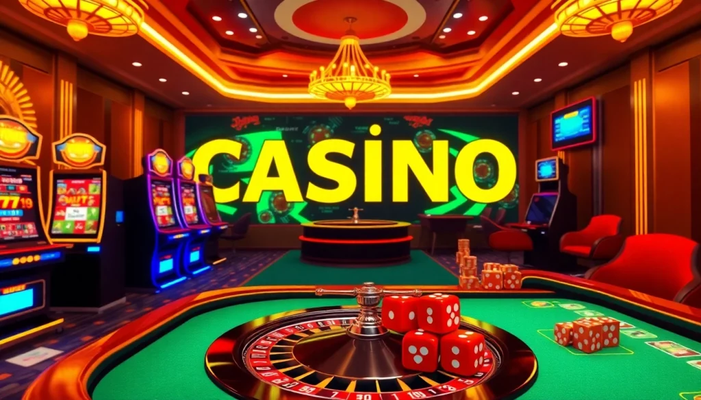 Découvrez le luxe avec une interface de casino en ligne dynamique mettant en avant 'casino en ligne Français' et des éléments de jeu passionnants.